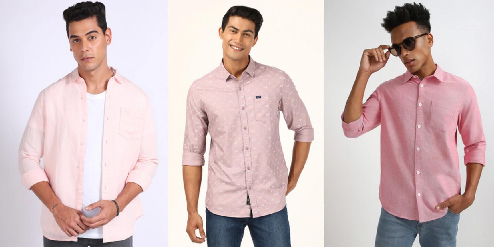 Shop Stylish Pink Shirt and Jeans