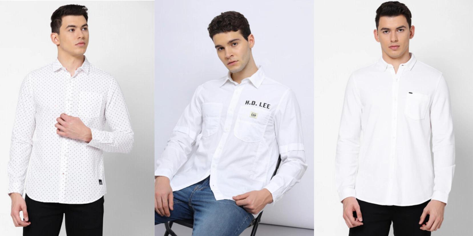 Stylish White Shirt & Pant Combo