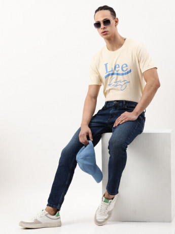 Lee Men Blue Eric Skinny Fit Mid Rise Jeans