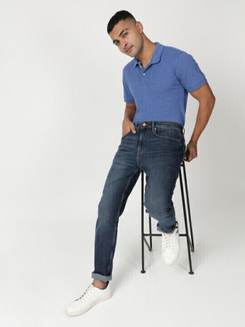 Lee Men Blue Arvin Slim Fit Mid Rise Jeans