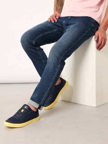 Lee Men Blue Mick Relaxed Fit Mid Rise Jeans