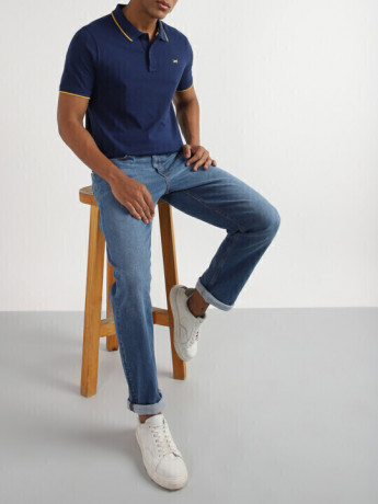 Lee Men Blue Rodeo Regular Fit Mid Rise Jeans