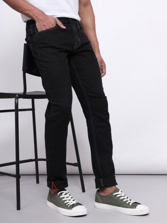 Lee Men's Travis Black Jogger Jeans (Slim)