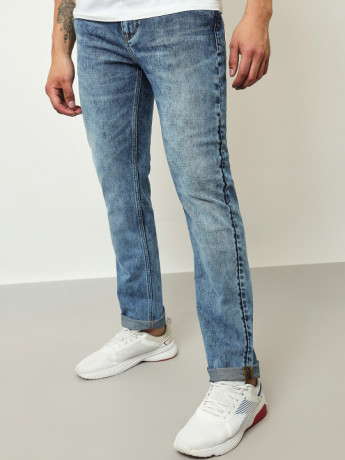 Lee Men Blue Travis Slim Fit Mid Rise Light Fade Jeans