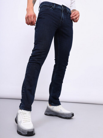Lee Mens Blue Fitted Fit High Rise pants