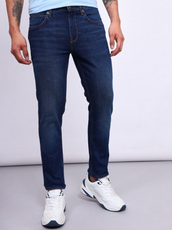 Lee Mens Blue Fitted Fit High Rise pants