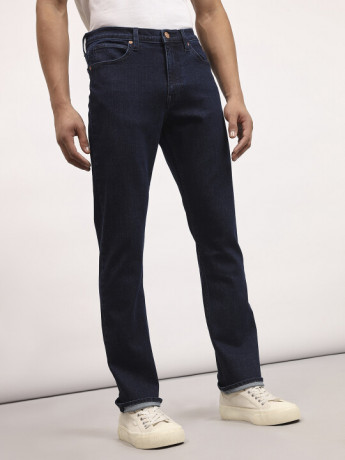 Lee Male Blue Regular Fit High Rise pants