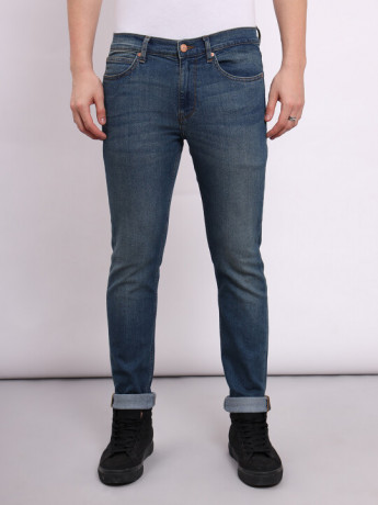 Lee Male Blue Fitted Fit High Rise pants