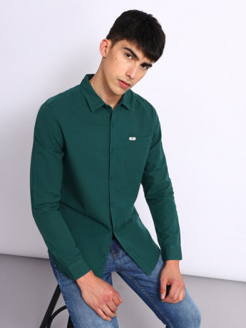 Lee Male Green Slim Fit shirt