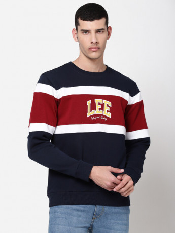 Lee Men's Navy Textured Sweatshirts
