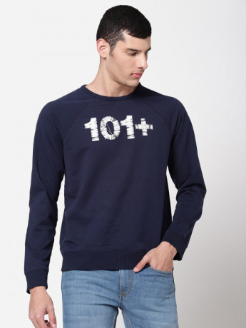 Lee Men's Navy Applique Sweatshirts