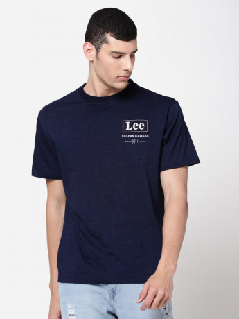 Lee Men's Applique Indigo T-Shirt (Slim)