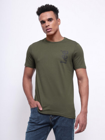 Lee Men's Graphic Green  T-Shirt (Slim)